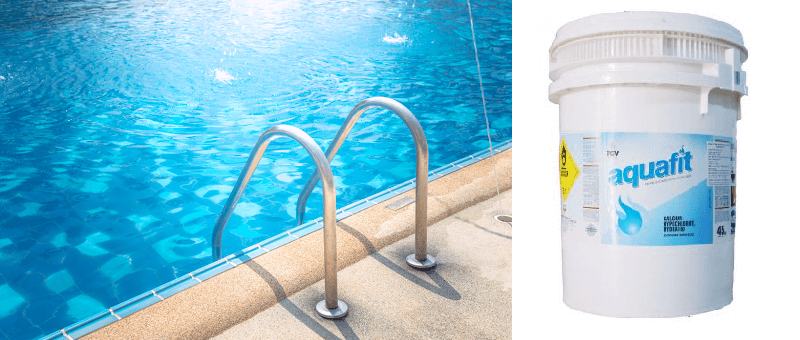 Hoá chất tẩy trắng Chlorine Aquafit được ứng dụng trong xử lý nước hồ bơi